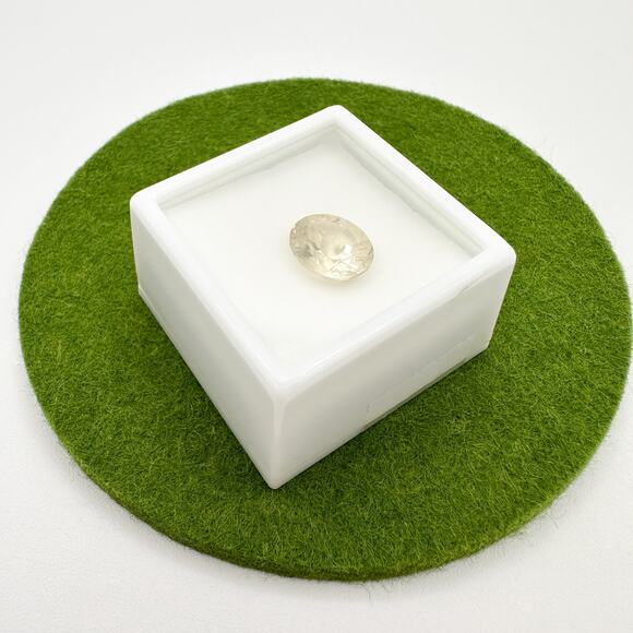 Mexican Bytownite Oval 3.5ct 12x10mm Original Box Sealed Gold Yellow Champaign - Picture 7 of 13